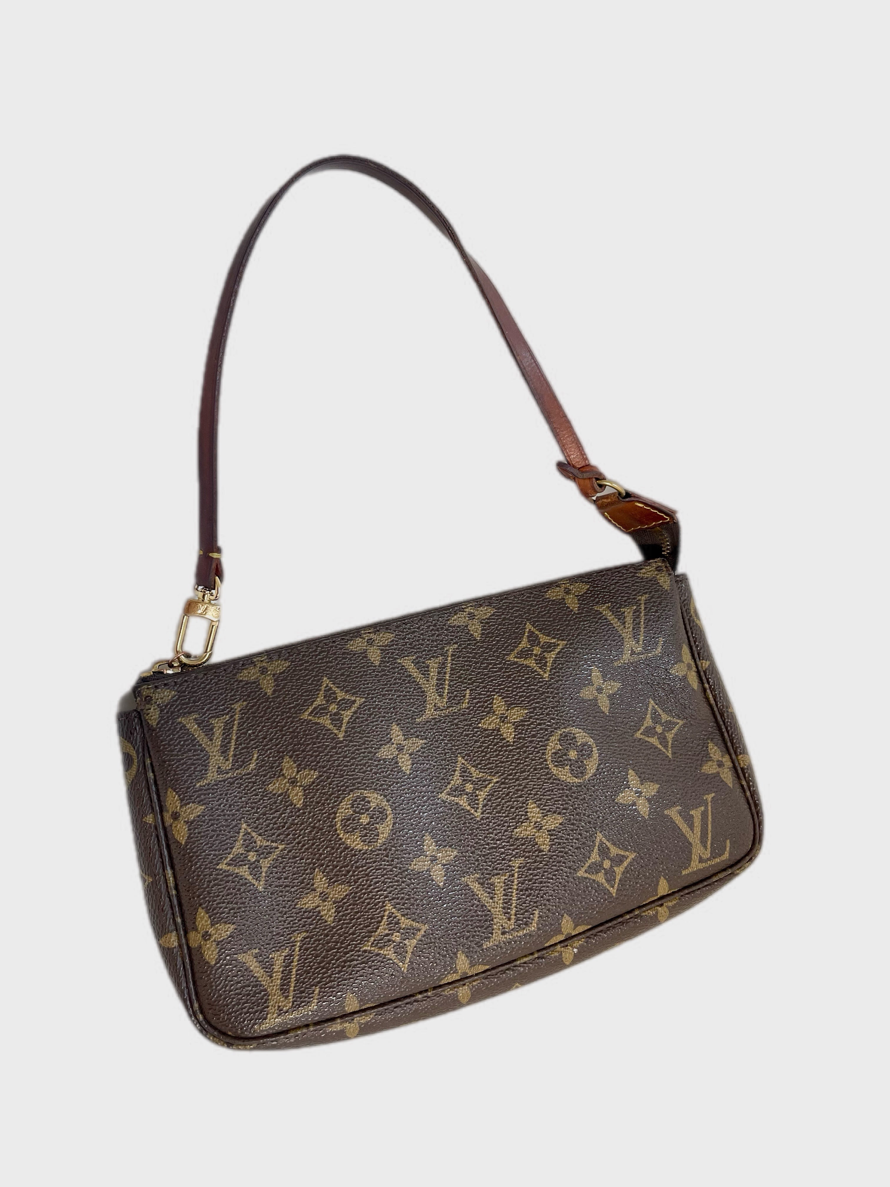 LOUIS VUITTON LV VINTAGE MONOGRAM POCHETTE Y2K CHERRY