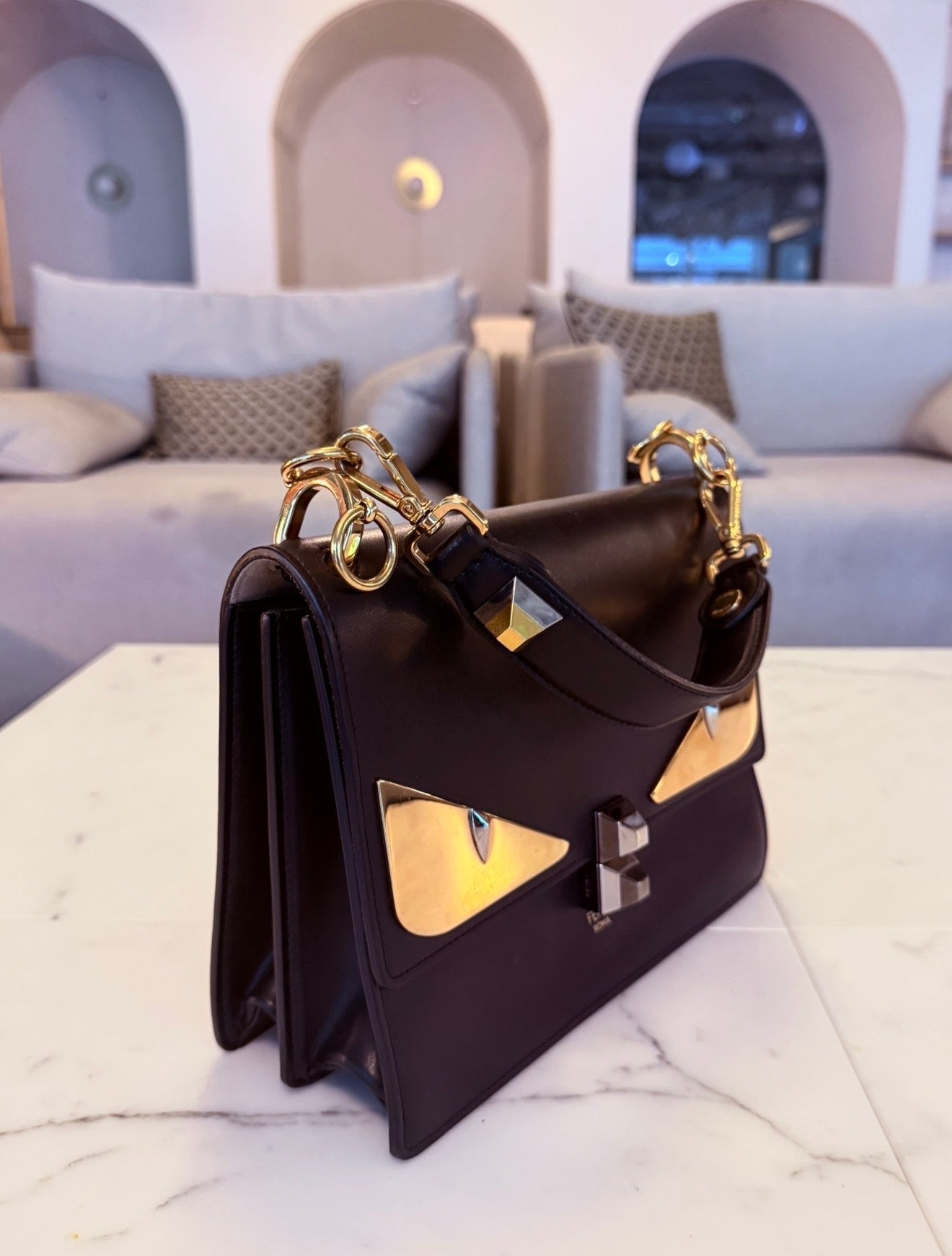 FENDI KAN I MONSTER EYES BAG