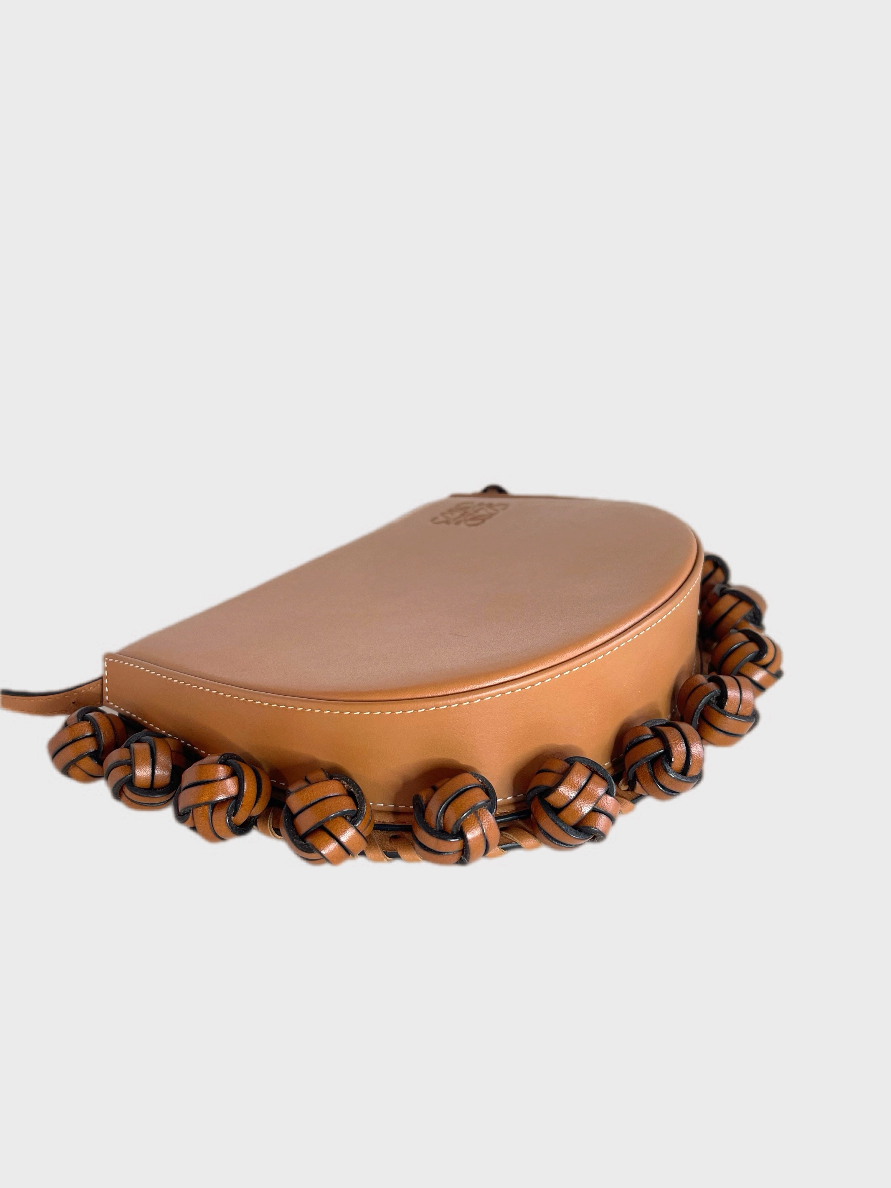 LOEWE BROWN KNOT BOHO CROSSBODY BAG
