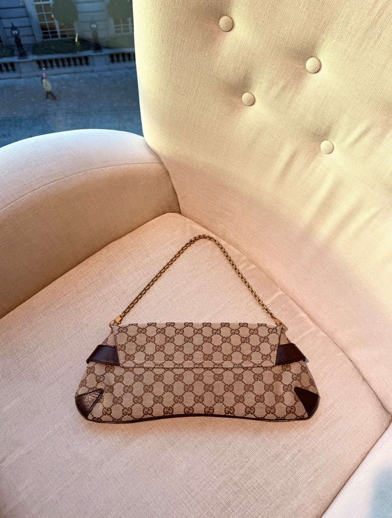 VINTAGE GUCCI HORSEBIT MONOGRAM GG Y2K CLUTCH