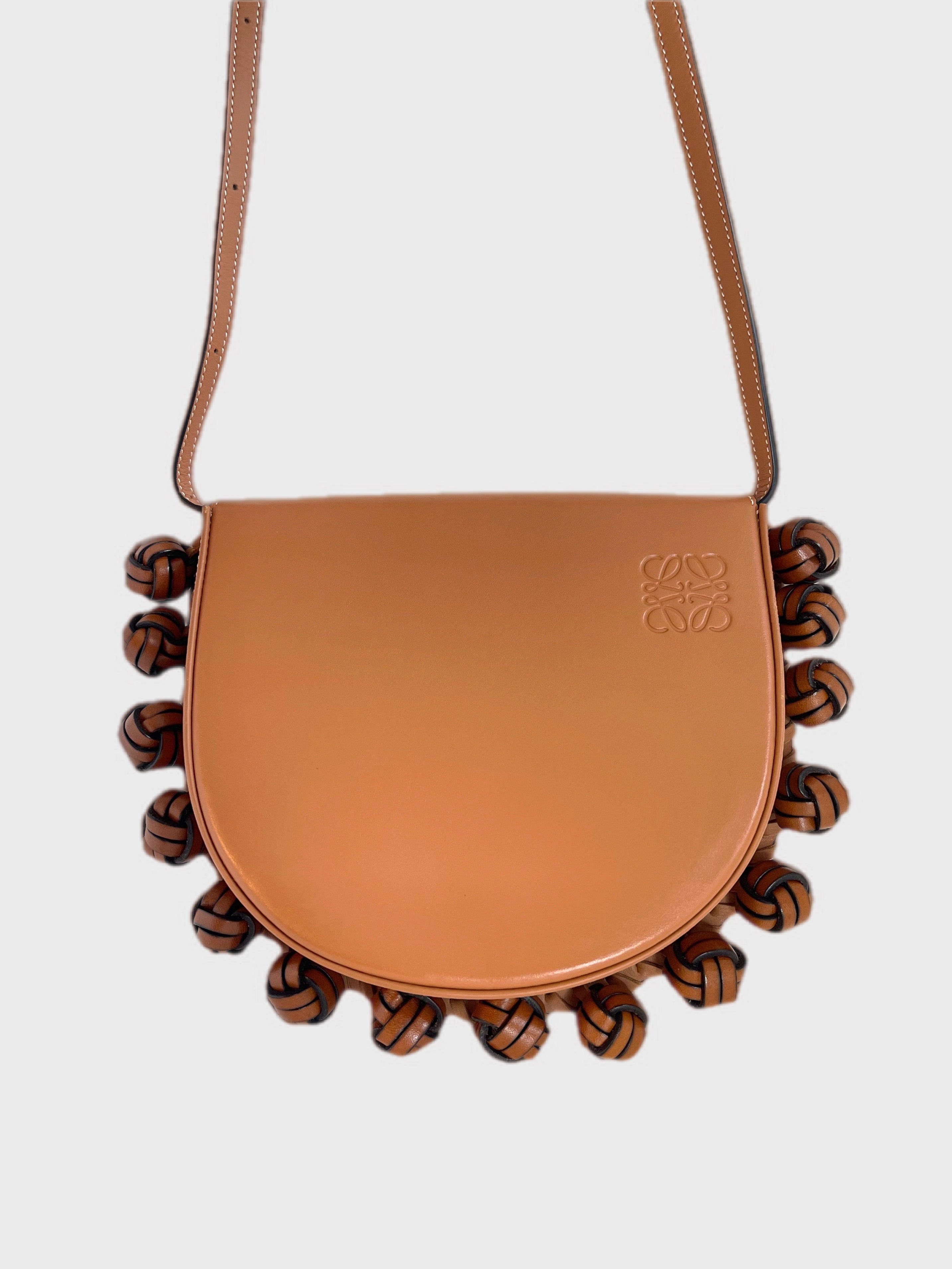 LOEWE BROWN KNOT BOHO CROSSBODY BAG