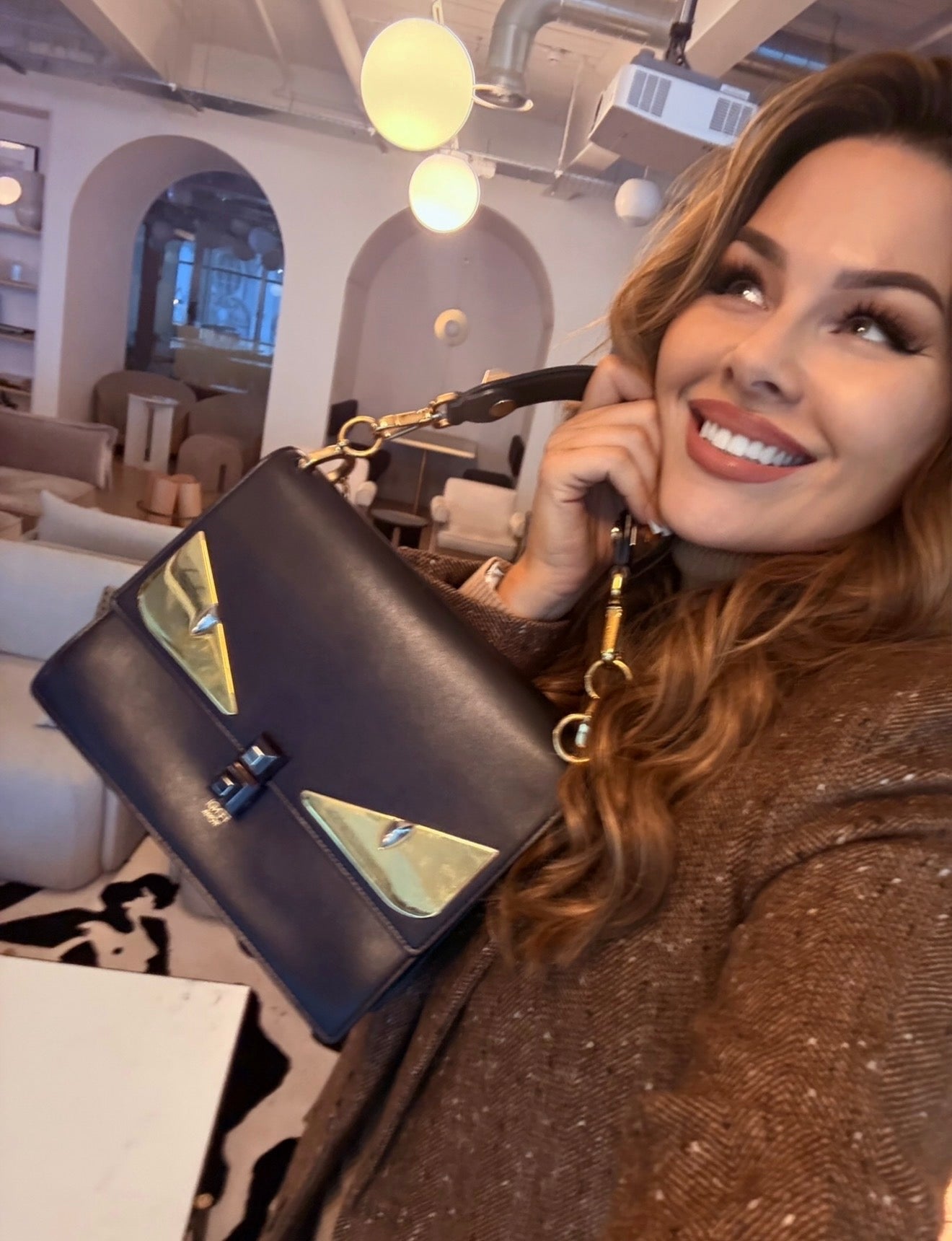 FENDI KAN I MONSTER EYES BAG