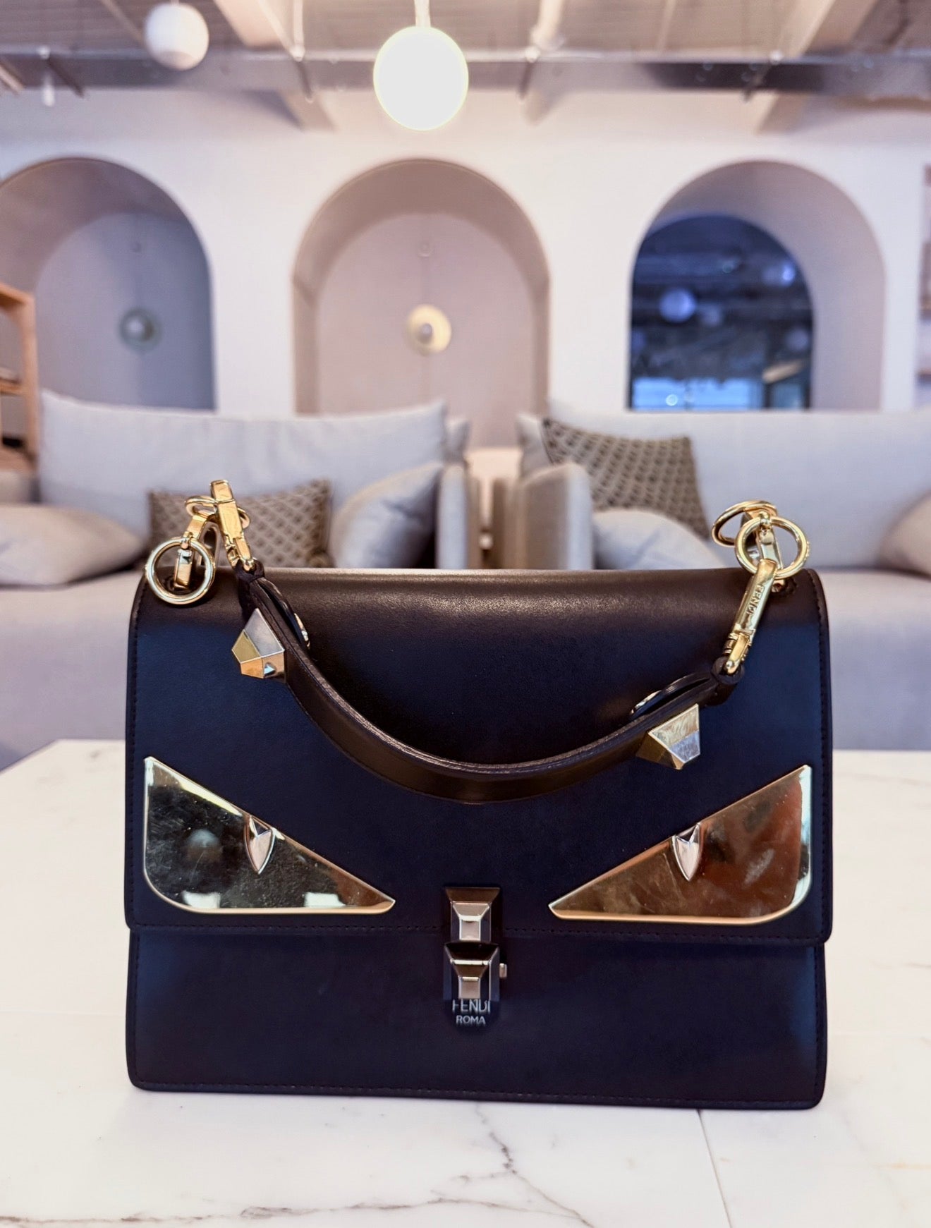 FENDI KAN I MONSTER EYES BAG