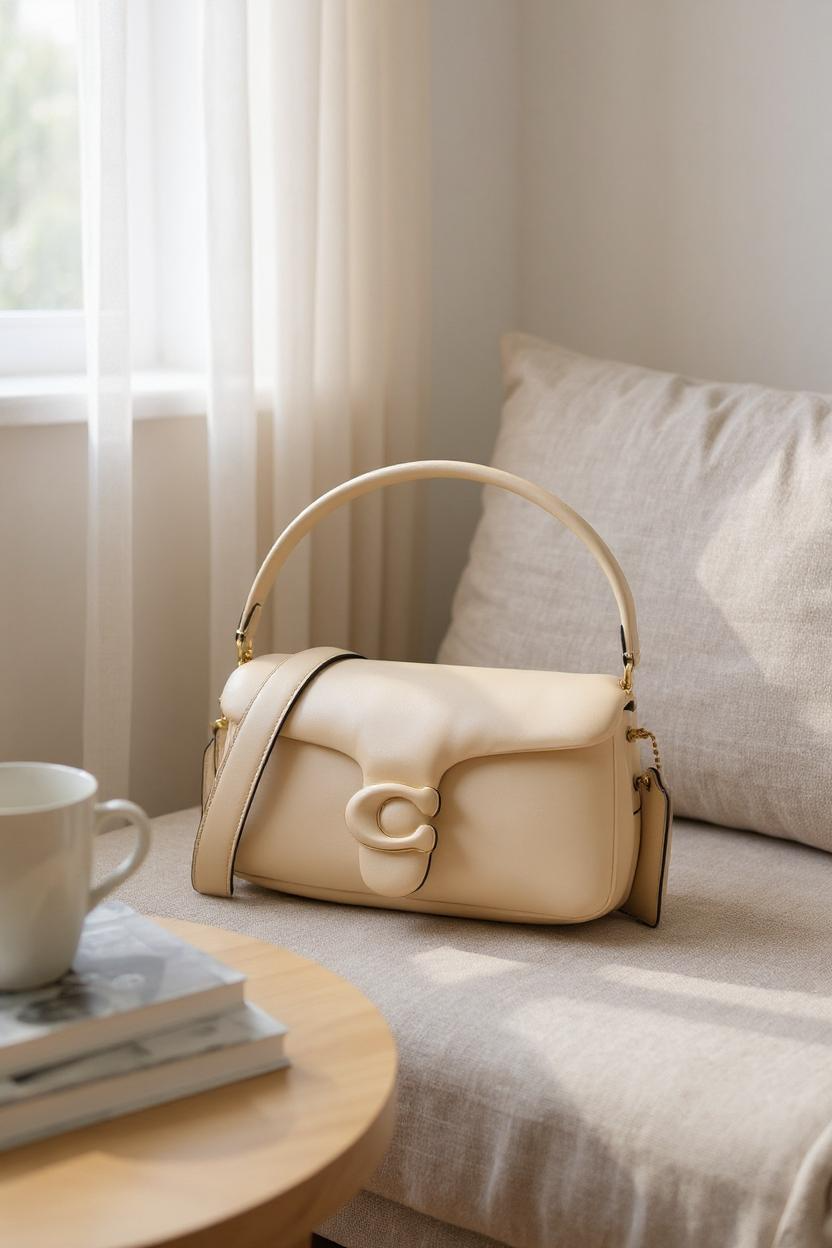 NEW COACH PILLOW TABBY 26 WHITE CREAM IVORY Y2K